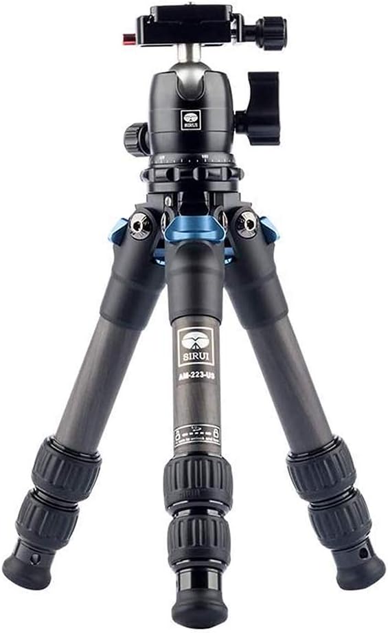 SIRUI AM-223+B-00K Stativ Mini Tripod Kamera Dreibeinstativ Carbon Ministativ Tischstativ 42,3 cm mi