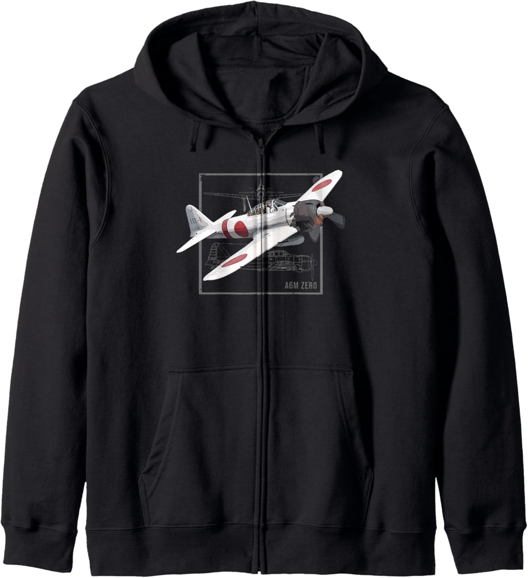 A6M Zero-Jäger Japan WW2-Kampfflugzeug-Flugzeug Kapuzenjacke