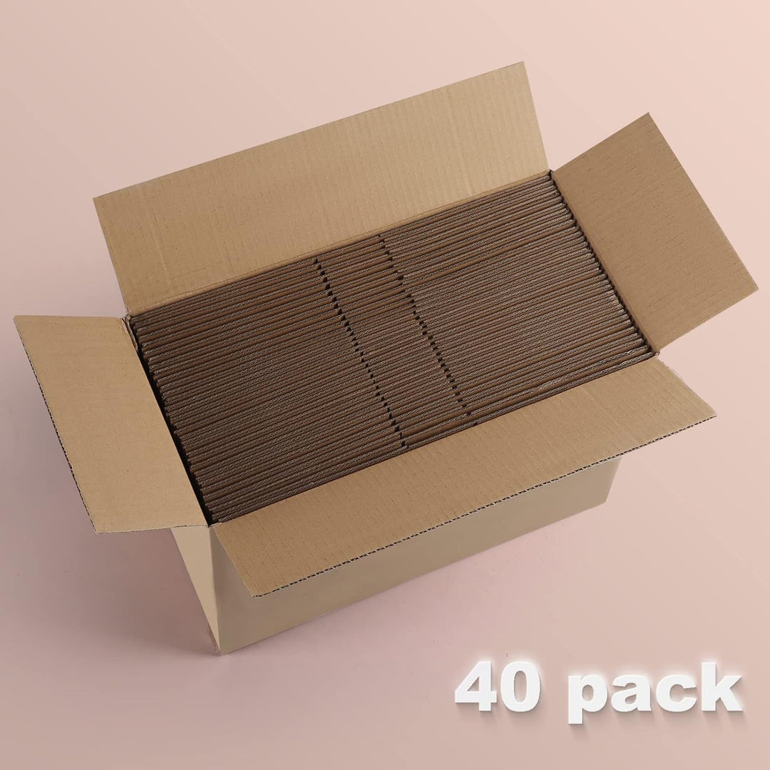 EYMPEU 40 Stück 20,3x15,3x10,2cm Braune Versandkarton, Kartons für Gegenstände, Spielzeug, Schreibwa