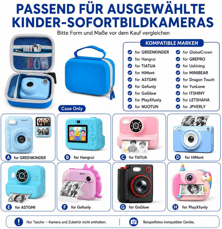Kinderkamera Tasche für Uleway/für GlobalCrown/für Gofunly für GREPRO/für Ushining Mini Digital Kame