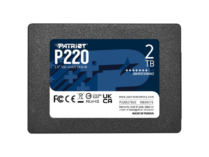 Patriot Memory P220 Internes Solid State Drive 2TB SSD SATA 3 2,5 Zoll