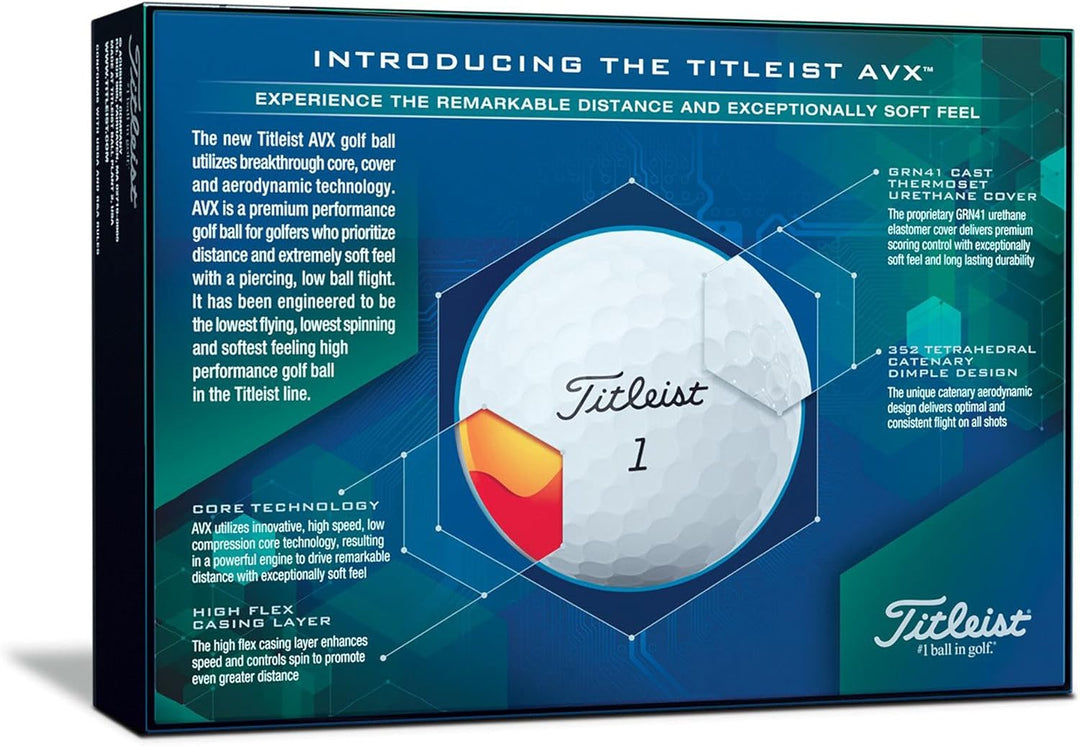 Titleist Herren Avx Golfball Einheitsgrösse Weiss, Einheitsgrösse Weiss