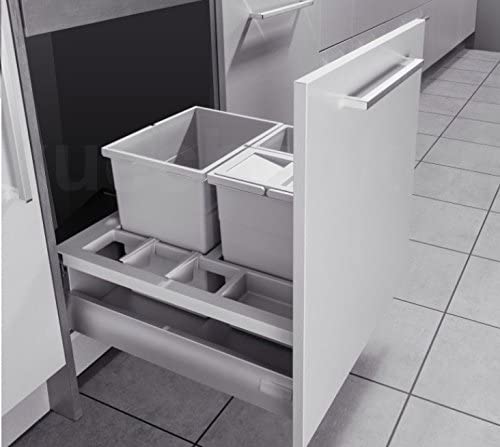 Hailo Abfallsammler 3620631 Einsatz | Separato K Mülleimer Einsatz | für 60cm Schrankauszug | 3fach