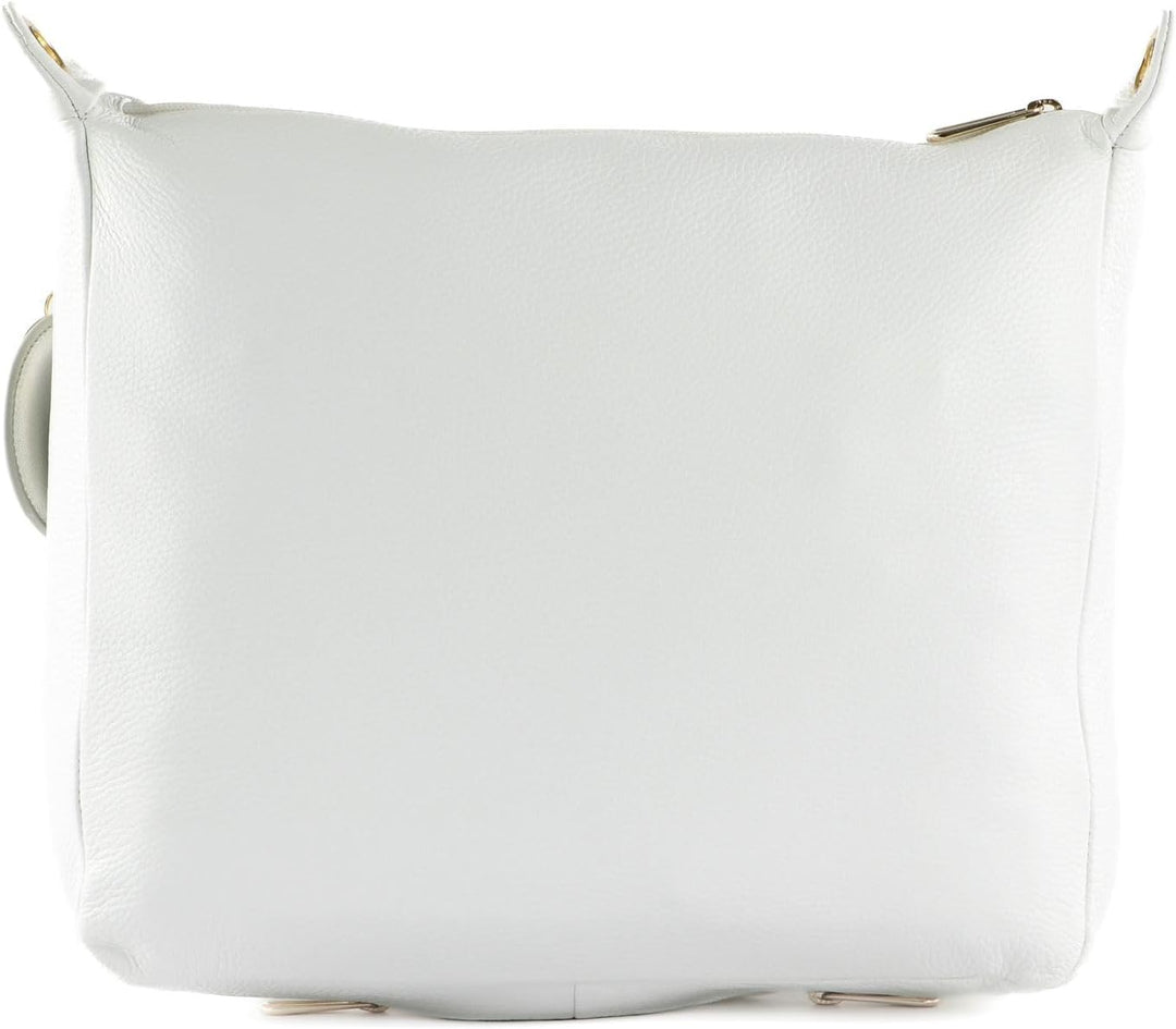 Mandarina Duck Mellow Leather Schultertasche Optical White, Optical White