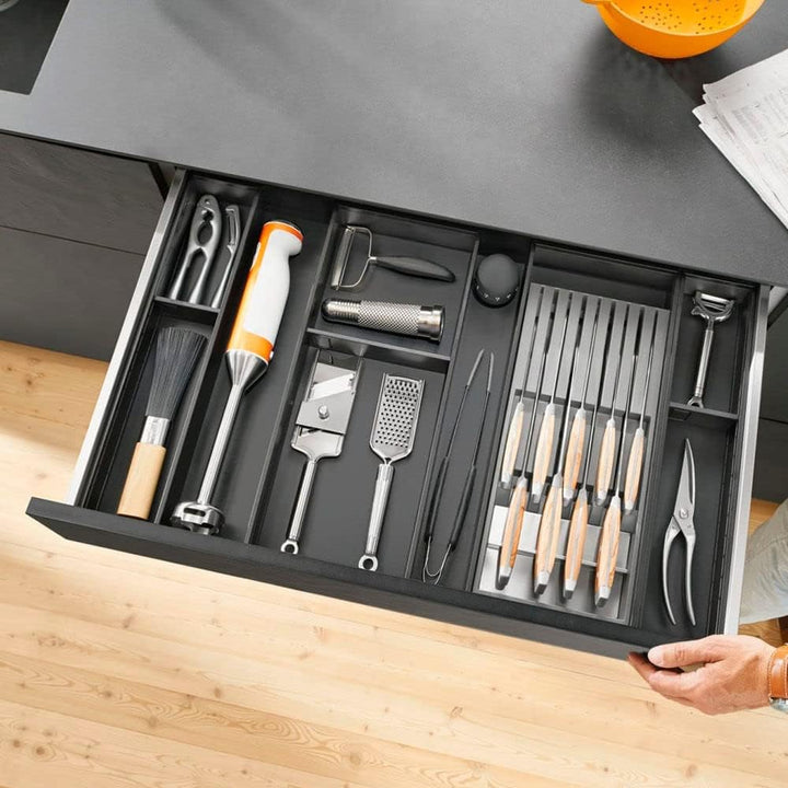 BLUM AMBIA-LINE Schubkastenrahmen schmal, NL450mm, Stahl oriongrau matt