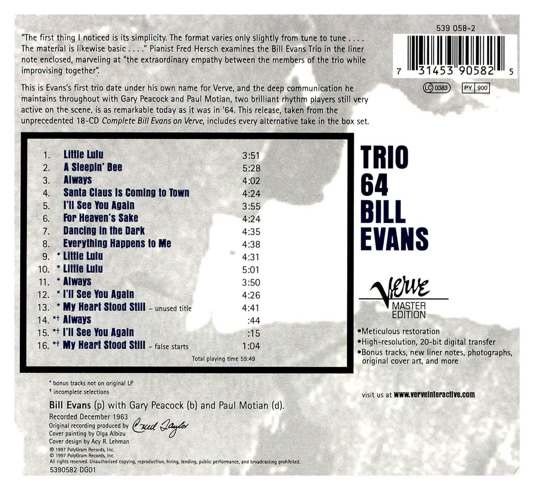 Trio 64, Audio-CD