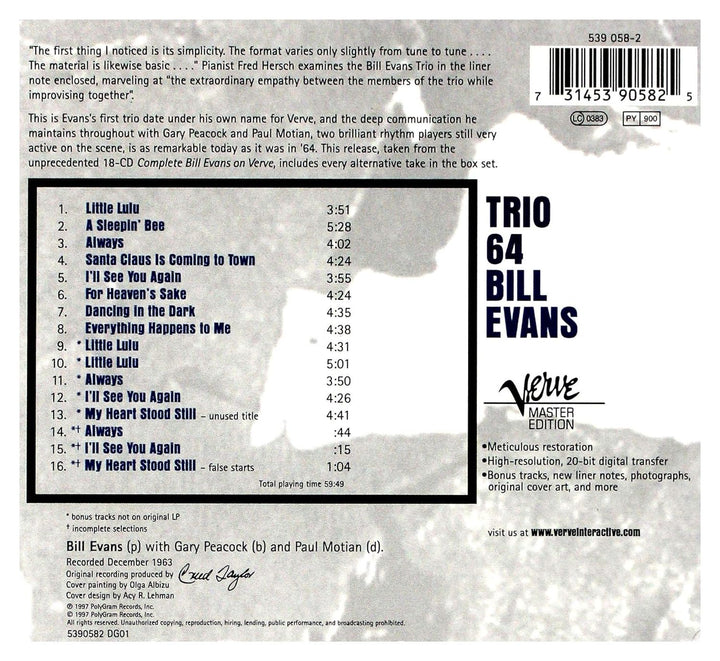 Trio 64, Audio-CD