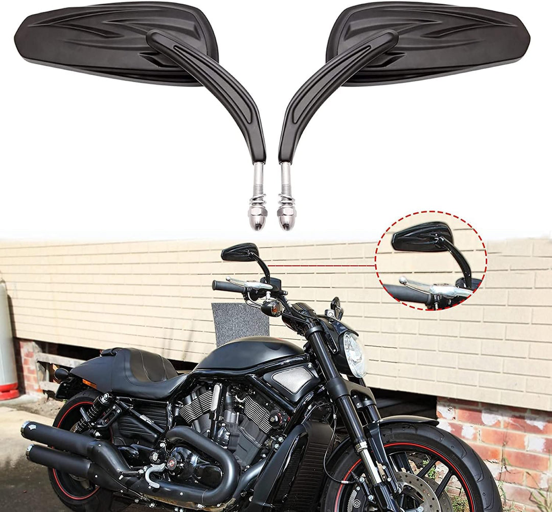 M8 8mm Motorrad Spiegel Rückspiegel für Softtail Slim Heritage Softail Breakout Roadster Sportster 1