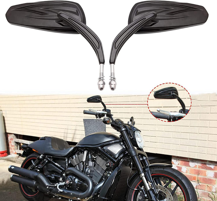 M8 8mm Motorrad Spiegel Rückspiegel für Softtail Slim Heritage Softail Breakout Roadster Sportster 1