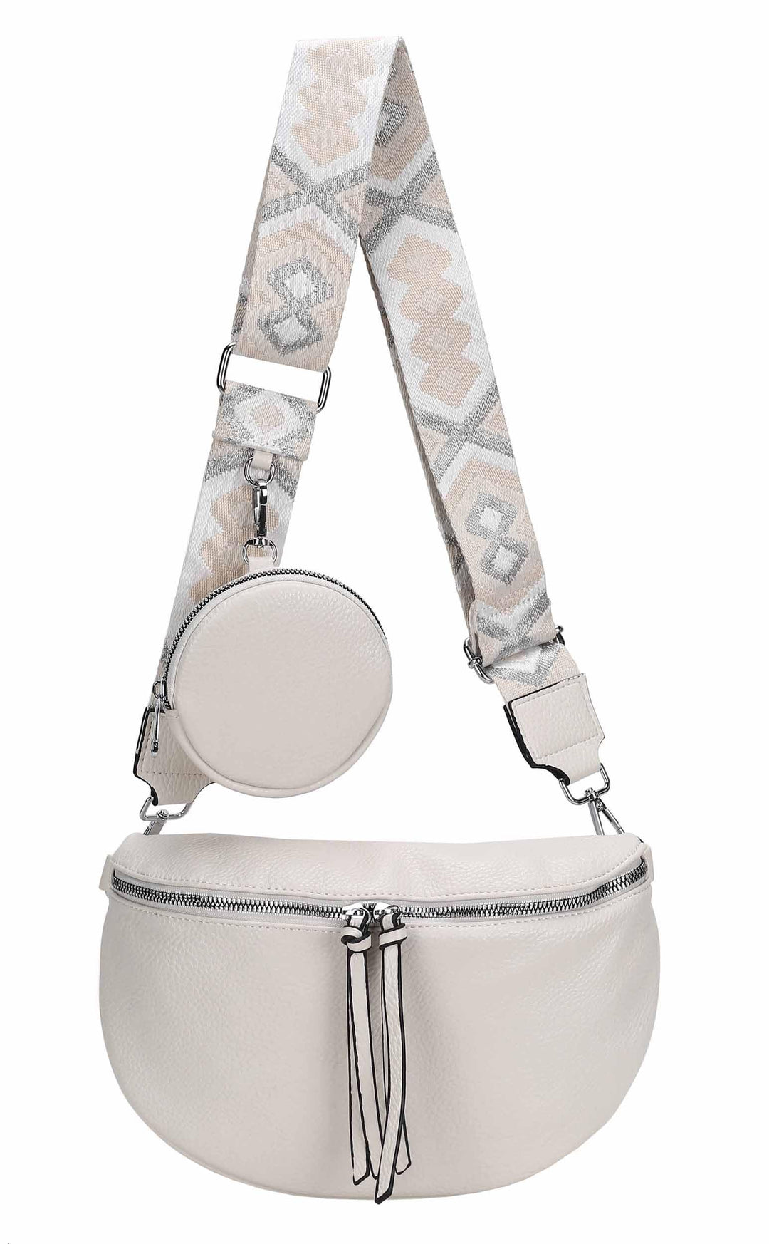 ITALYSHOP24 OBC Damen Tasche Gürteltasche Crossbody Hüfttasche Bauchtasche Umhängetasche Cross-Over