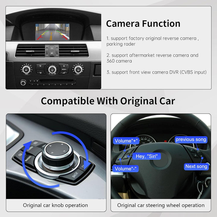 Road Top Wireless Carplay Retrofit Kit Decoder für BMW CIC System, Unterstützung Wireless Android Au