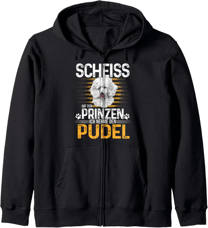 Pudel Hund Geschenke Damen Herren Hunderasse Kapuzenjacke