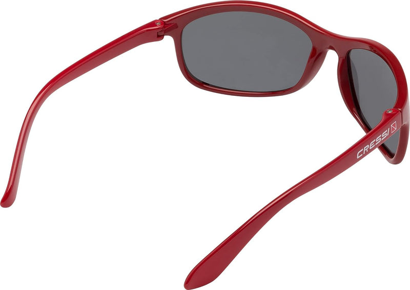 Cressi Unisex Erwachsene Rocker Sonnenbrille Für Sport Rot/Geräucherte Linsen Schwimmer, Rot/Geräuch