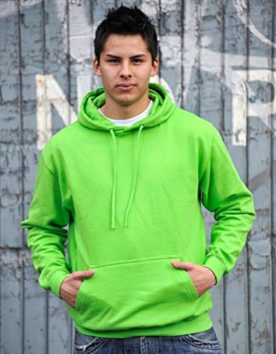 Coole-Fun-T-Shirts Herren Neon Sweatshirt mit Kapuze floureszierend, neongreen, XL, 10811_neongreen_