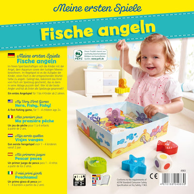 Haba 4983 - Meine ersten Spiele Fische Angeln, ab 2 Jahren & 305473 - Meine ersten Spiele – Fütter M