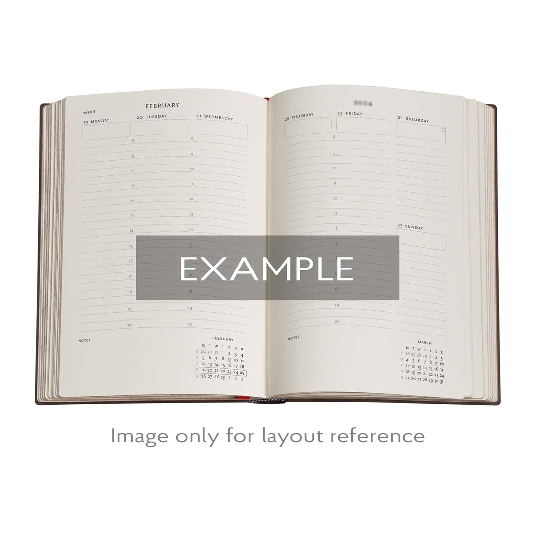 2026 Diamond Jubilee (Sangorski & Sutcliffe) Midi 12-month Vertical Softcover Flexi Dayplanner 2026