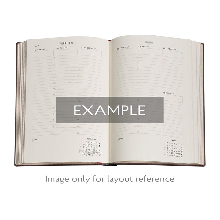 2026 Diamond Jubilee (Sangorski & Sutcliffe) Midi 12-month Vertical Softcover Flexi Dayplanner 2026