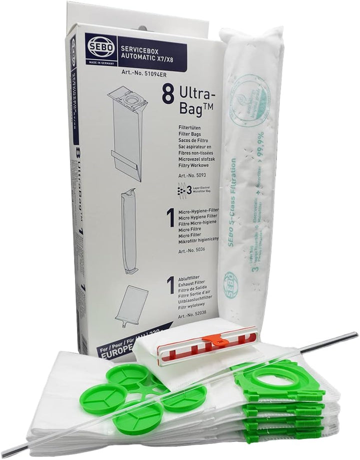 Sebo 51094ER Servicebox für Sebo Automatic X7/8 Single Einzelbett, Single Einzelbett