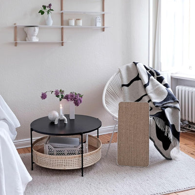 LucyBalu® Katzen Kratzbrett für die Wand I Austauschbare Sisal Kratzmatte mit Metallrahmen | Sisal K