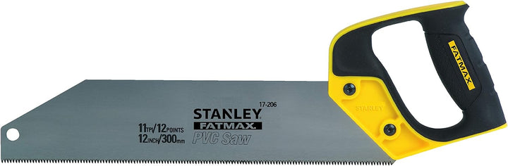 Stanley FatMax Kunststoffsäge (feine Verzahnung, 11 Zähne/Inch, 300 mm Blattlänge) 2-17-206
