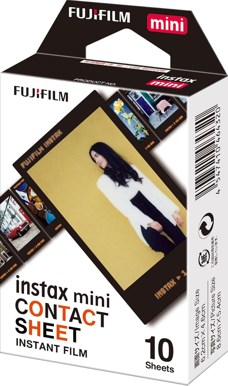 instax Mini Film Spray Art Border, 10 Shot Pack & Mini Film, Contact Sheet (1x10 Aufnahmen), Farbig