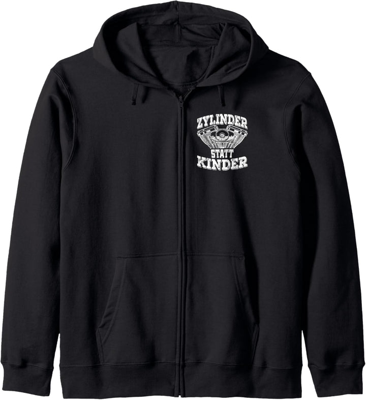 Zylinder Statt Kinder Tuning Spruch Motorsport Auto Tuner Kapuzenjacke
