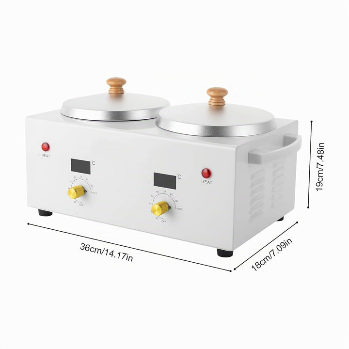 VonVVer Wachswärmer 1,2L - Wachsheizung 100W Elektrischer Wachswärmer 20-120℃ Temperatur Einstellbar