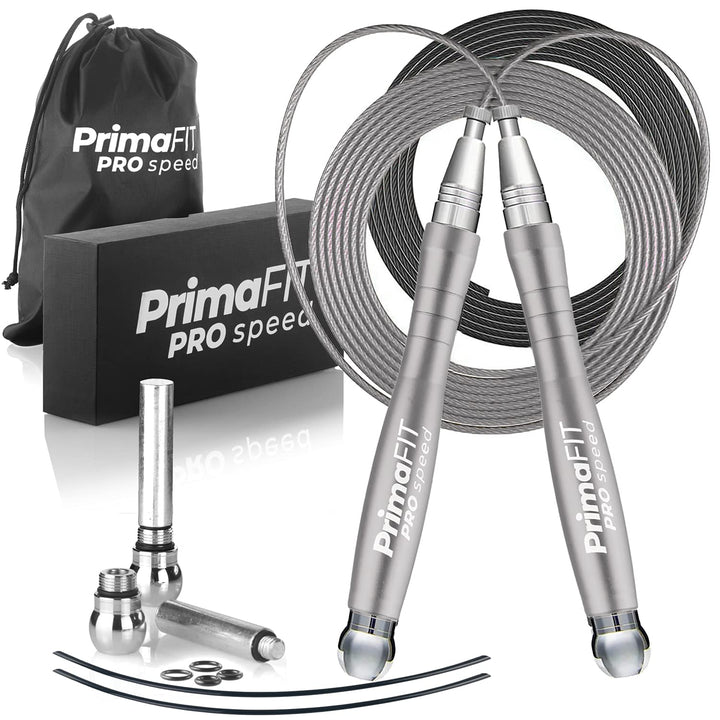 PrimaFIT Springseil Erwachsene Fitness Pro Speed Jump Rope 3m Seilspringen Verstellbar Mit Gewichten