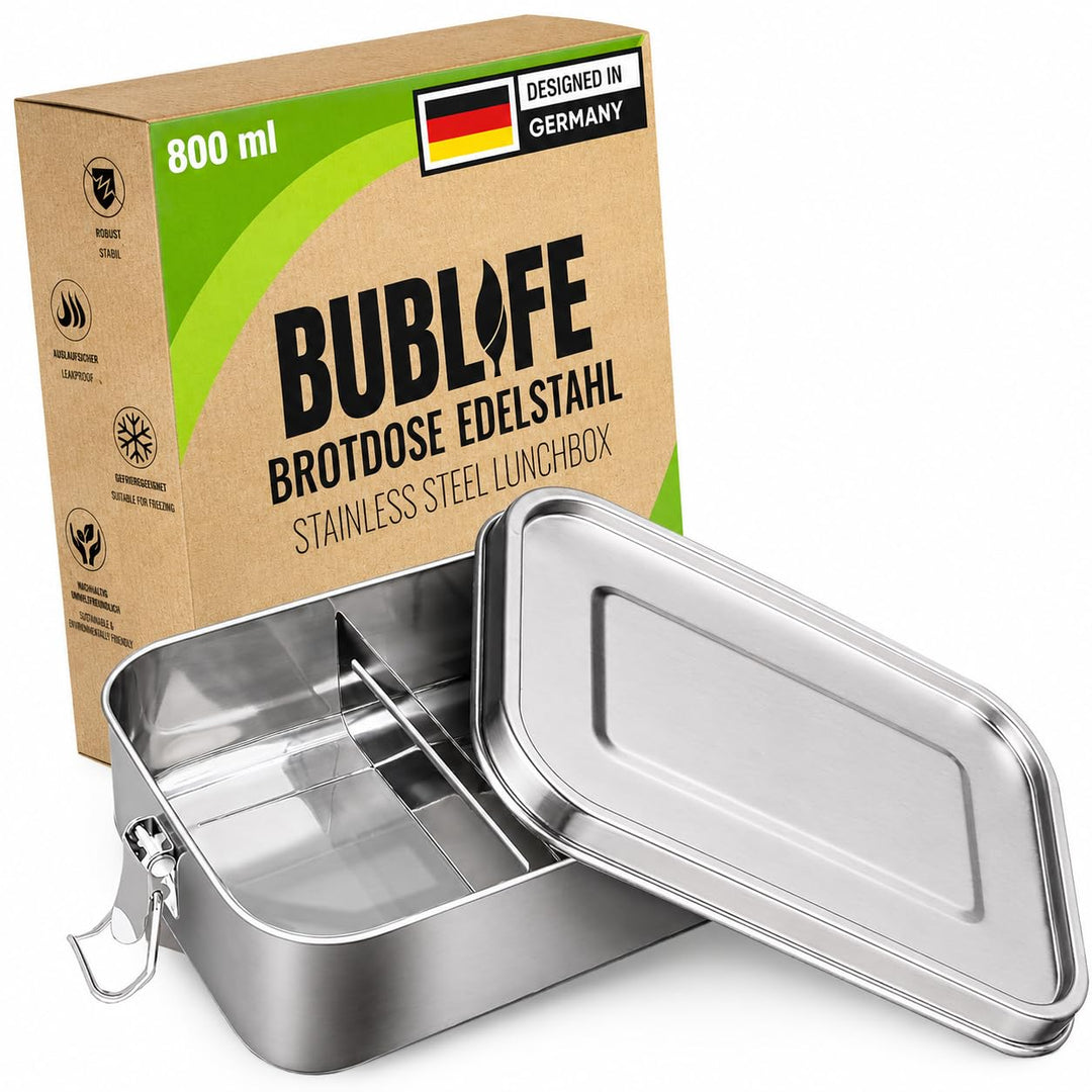 800ml Brotdose, Lunchbox, Brotdose Kinder mit Fächern, Bento Box Kinder, Jausenbox, Lunchbox Erwachs