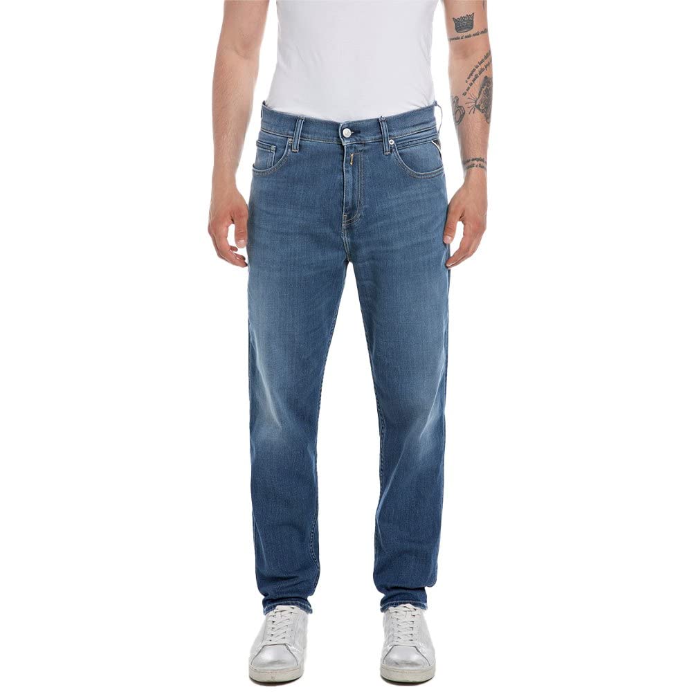 Replay Herren Sandot Jeans 29W / 34L 009 Medium Blue, 29W / 34L 009 Medium Blue