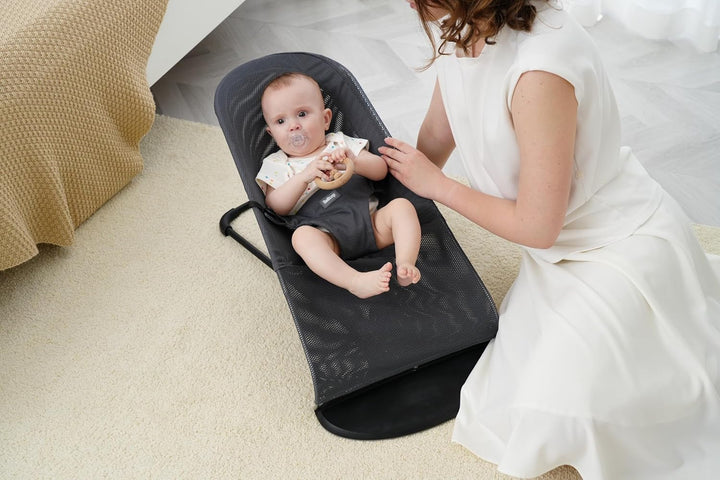 Bezug auf Babywippe - Netzgewebe. Bezug Sommer kompatibel mit BabyBjörn Wippe. Babysitz mit thermore