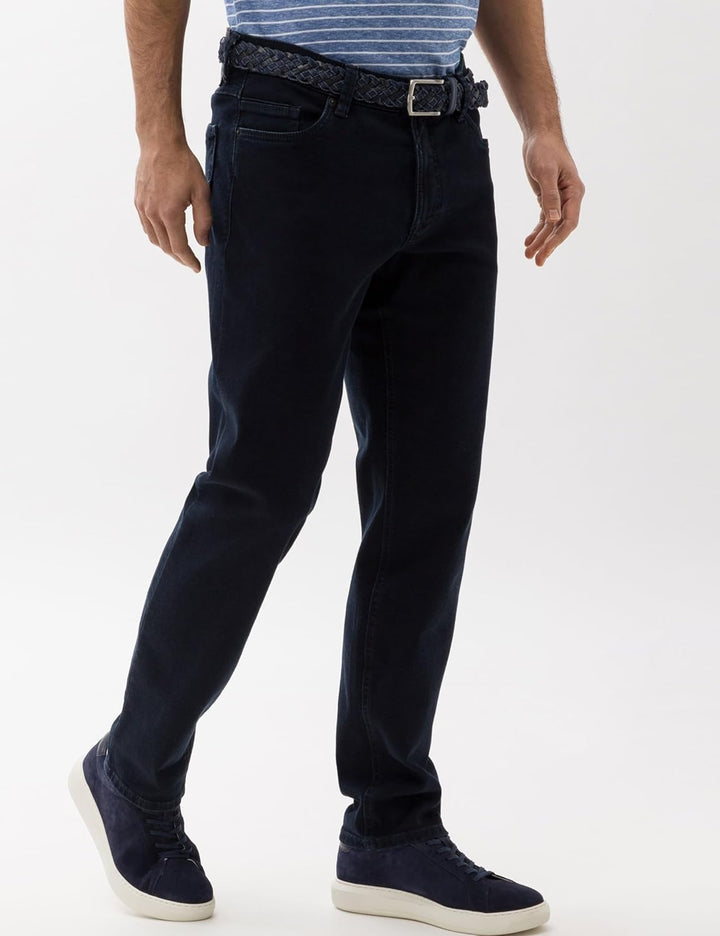 EUREX by Brax Style THILO Herren Flatfronthose Bestformer Cut 24 Denim Dunkelblau, 24 Denim Dunkelbl