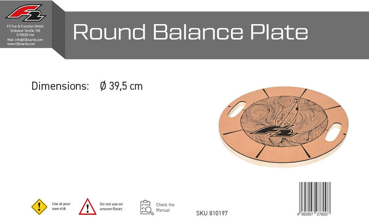 F2 Round Balance Plate Balancier Platte Balance Training