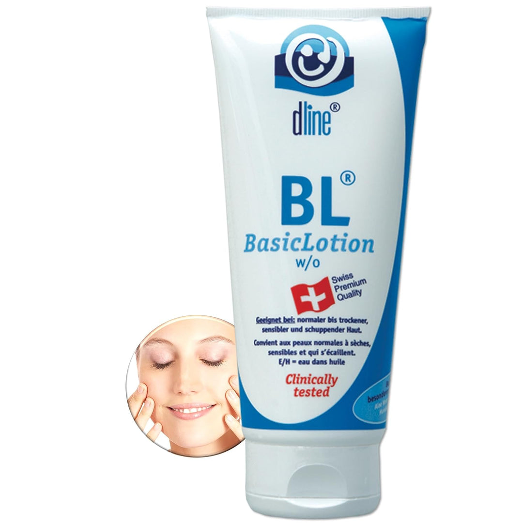 dline BL-BasicLotion Bodylotion vom Pflegeprofi | 200ml Tube | Feuchtigkeitscreme Gesichtscreme Körp