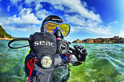 Seac Unisex-Adult Action Tauchcomputer für Gerätetauchen und Freediving, Logbuch, Dive Planner, Safe