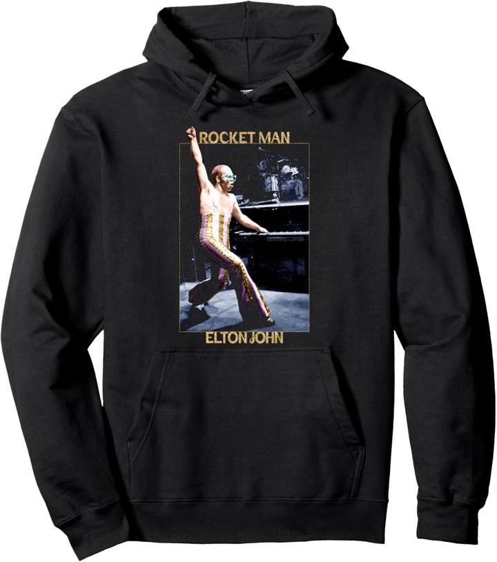 Offizielles Elton John x Rocketman Bühnen-Klavierfoto Pullover Hoodie