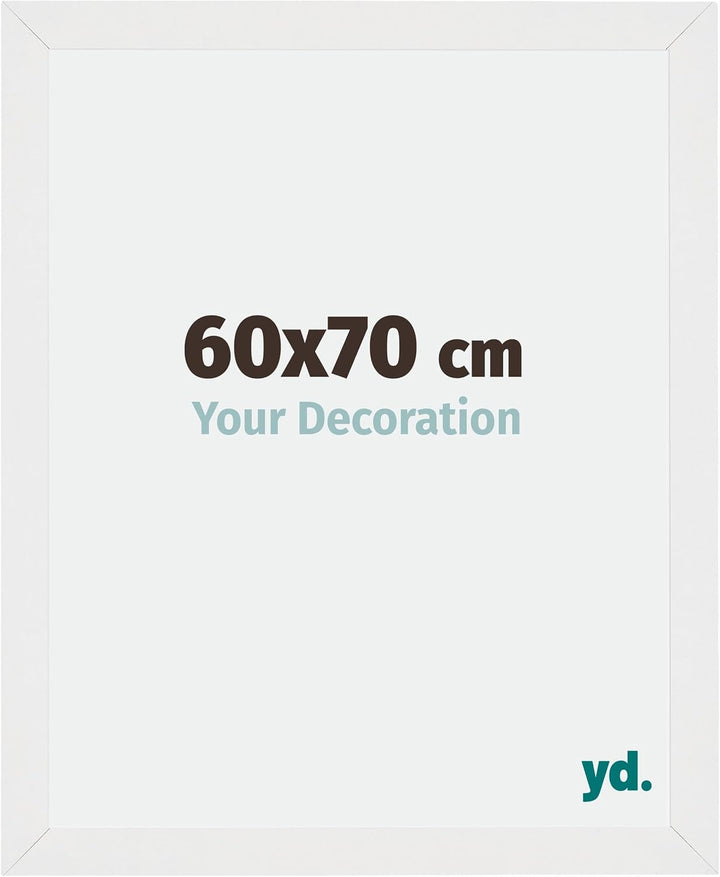 yd. Your Decoration - Bilderrahmen 60x70 cm - Bilderrahmen aus MDF mit Acrylglas - Antireflex - Ausg