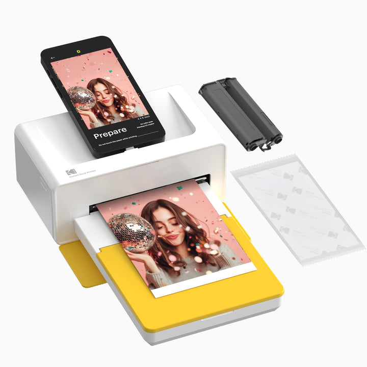KODAK Dock Plus Portable Instant Photo Printer, Compatible with iOS, Android and Bluetooth DevicesFu