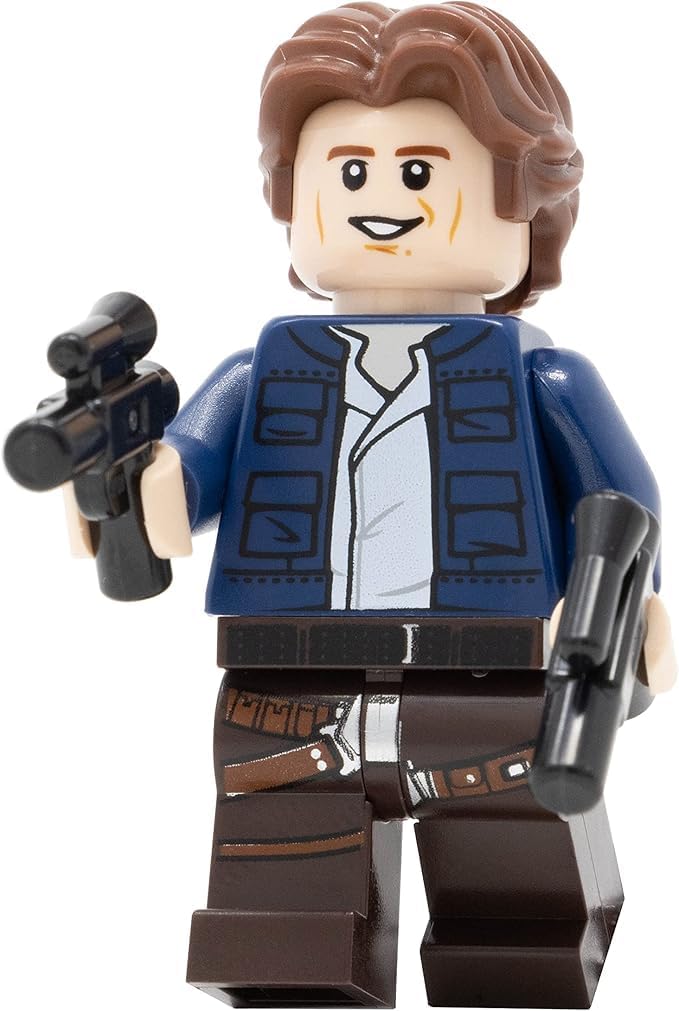 LEGO Star Wars: Han Solo Minifigure with Wavy Hair and Twin Pistols - from Slave One 20th Anniversar
