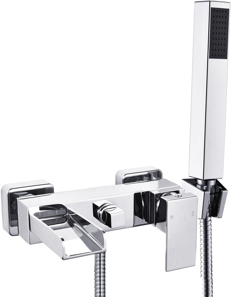 Wasserrhythm 2 Verbraucher Wannenarmatur Einhebel-Wannenmischer Armatur Wasserhahn Duscharmatur mit