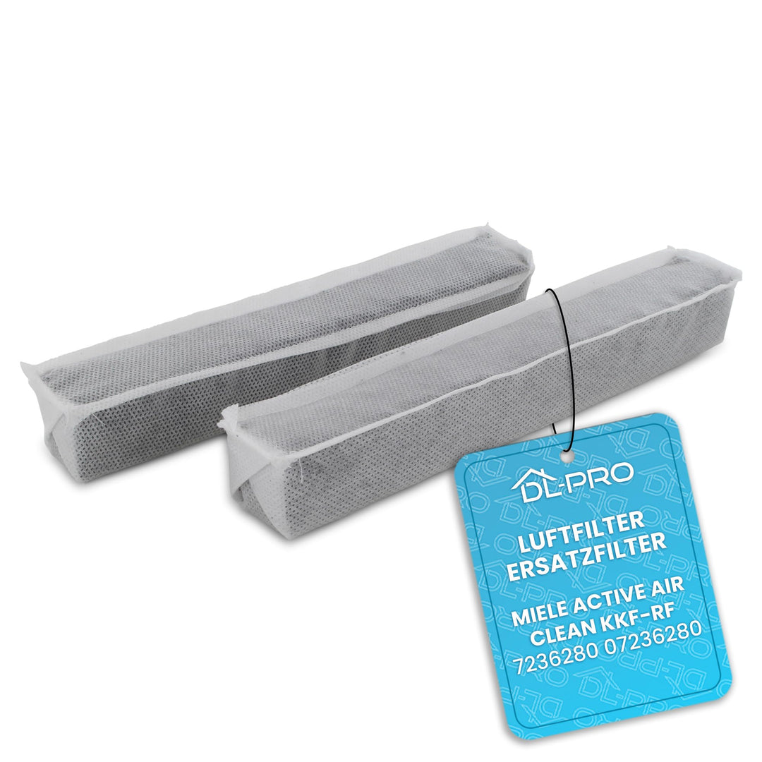 DL-pro 2x Geruchsfilter kompatibel mit Miele Active AirClean 7236280 KKF-RF Aktivkohlefilter Kohlefi