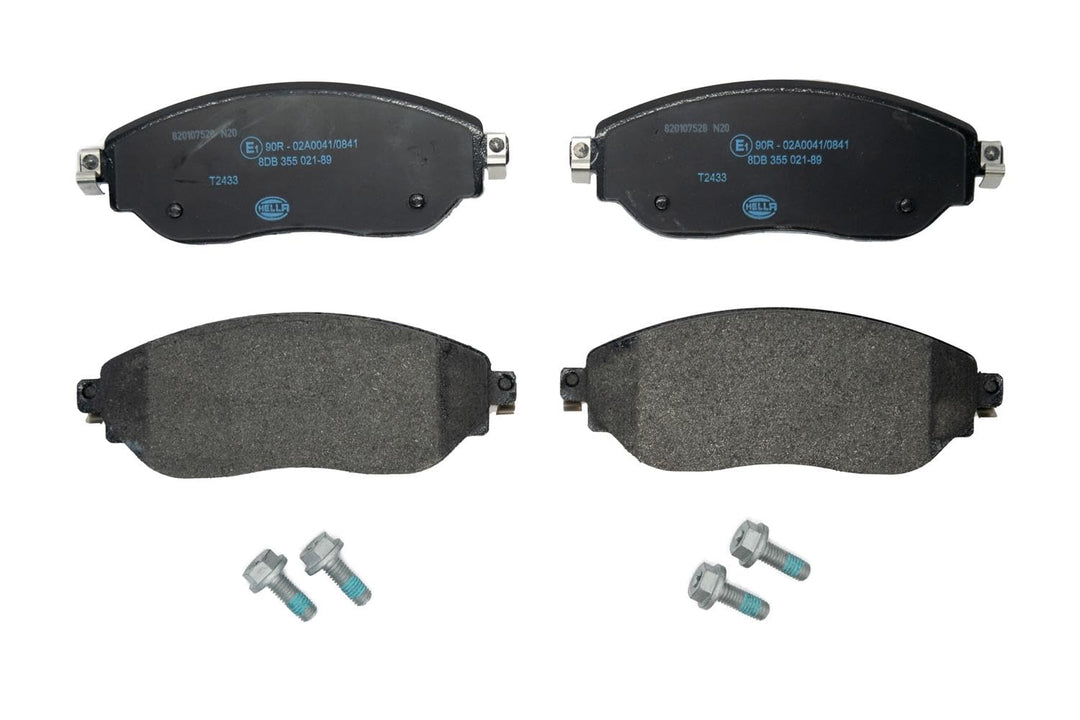 HELLA PAGID 8DB 355 021-891 Bremsbelagsatz - T2433 - Dicke/Stärke: 18.2mm - Bremssystem: TRW - nicht