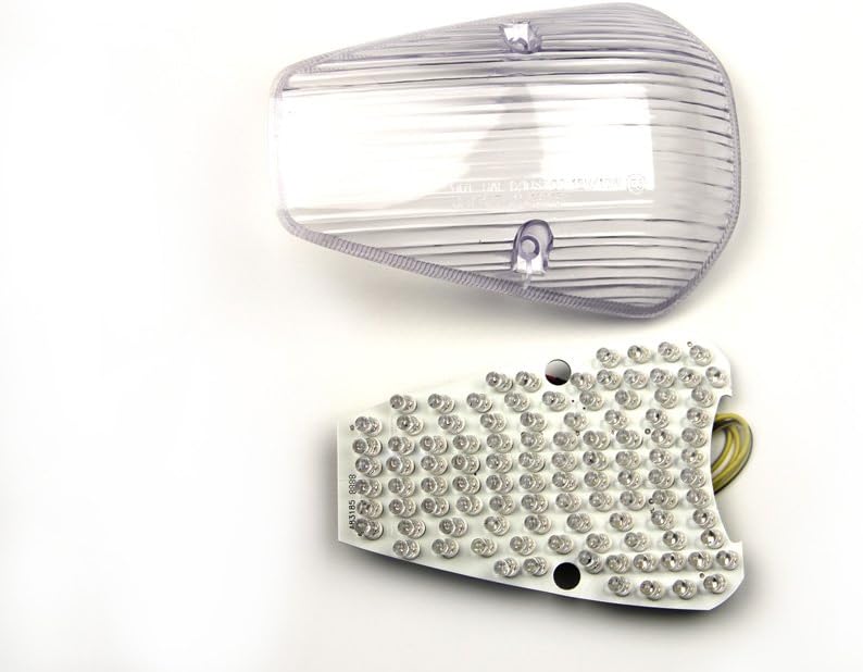 avdb-moto LED-Bremslicht mit integrierten Blinker kompatibel mit VTX 1300, 1800 (Klar), Klar
