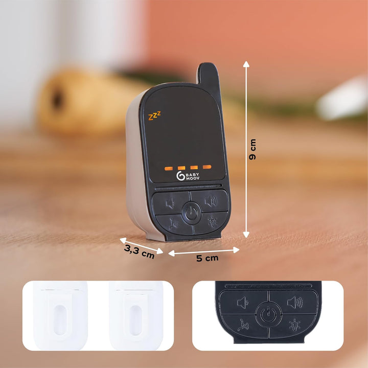 Babymoov Babyphone Handy Care - Sleep Technology, Nachtlicht, Gegensprechfunktion, 500m Reichweite
