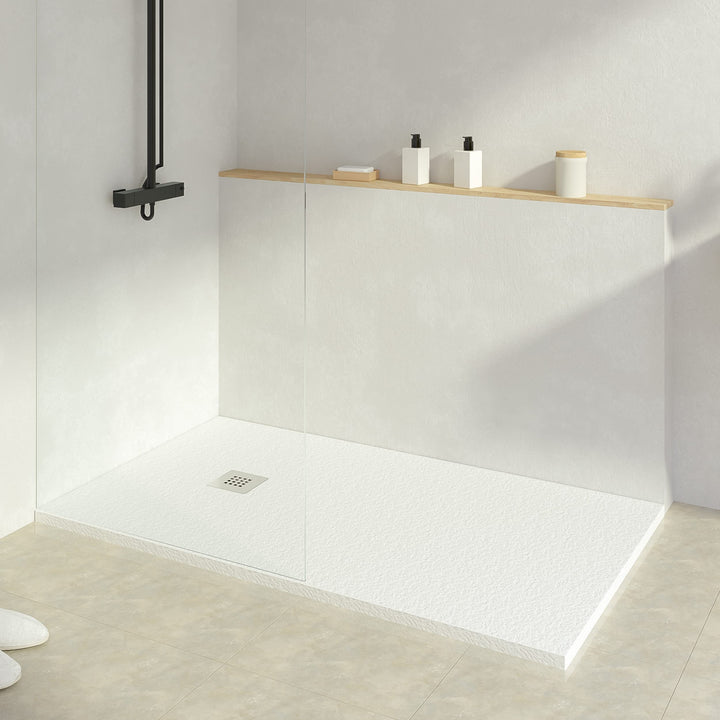 KOES - Kunstharz-Duschwanne Modell INDO – 120x200 – Weiss RAL 9003 120x200cm Weiss, 120x200cm Weiss