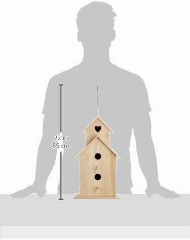 Rayher 6178300 Vogelhaus Saint Tropez, 22x19x39 cm 22x19x39cm, 22x19x39cm