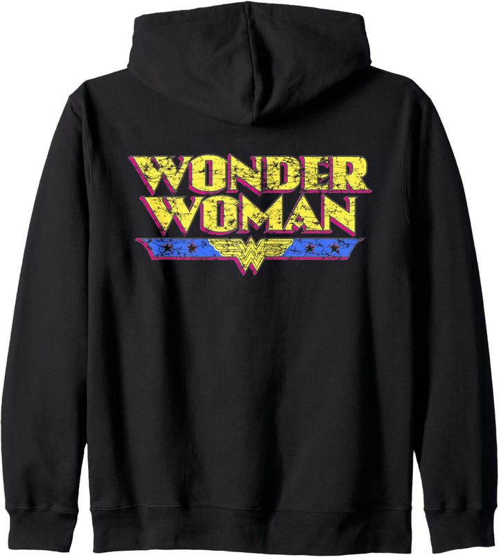 DC Wonder Woman-Logo, altmodisch Kapuzenjacke