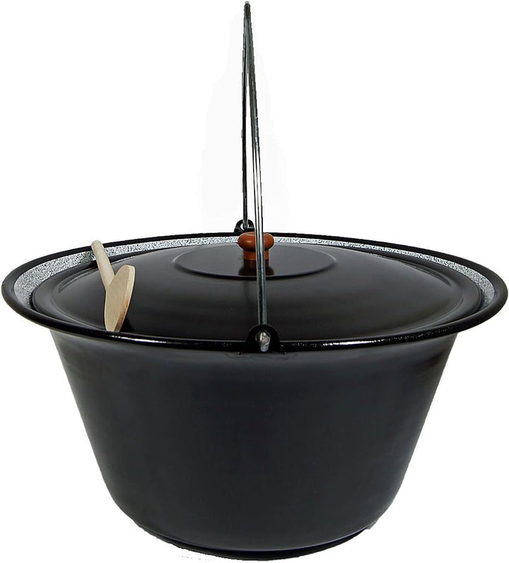 Set Gulaschkessel Gulaschtopf Emaille 30 Liter + Deckel + Gratis Kochlöffel