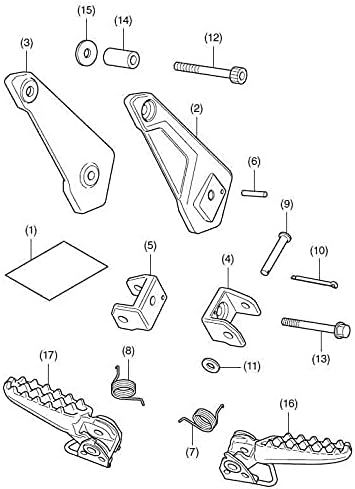MOLONG XADV 750 2021 Fussrasten Klappbar Fussstützen Für X-ADV 750 2021 X ADV 750 2021