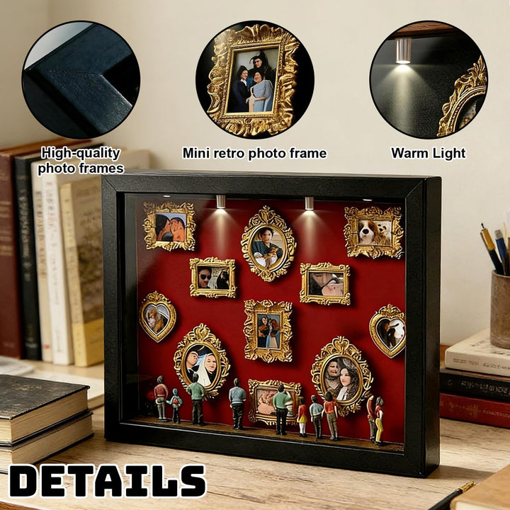 DIY Mini Museum Silhouette Box, DIY Mini Menschen Figuren Museum, Kreativ Bilderrahmen mit MINI Figu